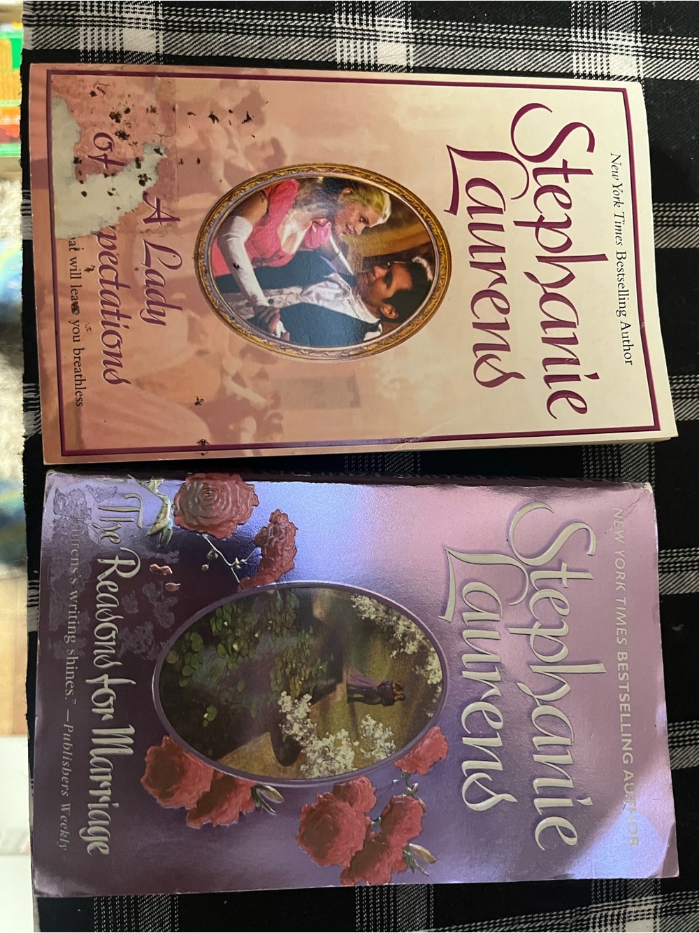 Stephanie Laurens Romance Paperback Set - Pink & Purple Covers